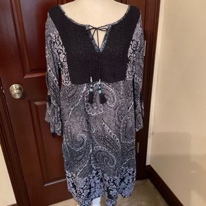 Soft Surroundings Paisley Shift Dress. Sz. Large